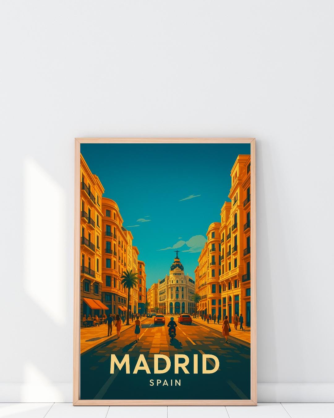 Madrid Print, Madrid Wall Art, Spain Wall Art, Madrid Travel Print, Spain, Wedding Gift, Birthday Present, Travel Decor, Travel Wall Art