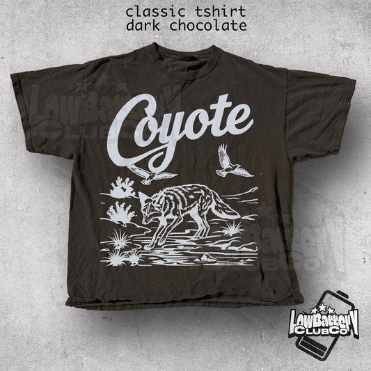 Retro Coyote T-Shirt, Vintage Desert Wildlife Graphic Tee, Retro Western Nature Shirt, Comfort Colors Wild West Aesthetic