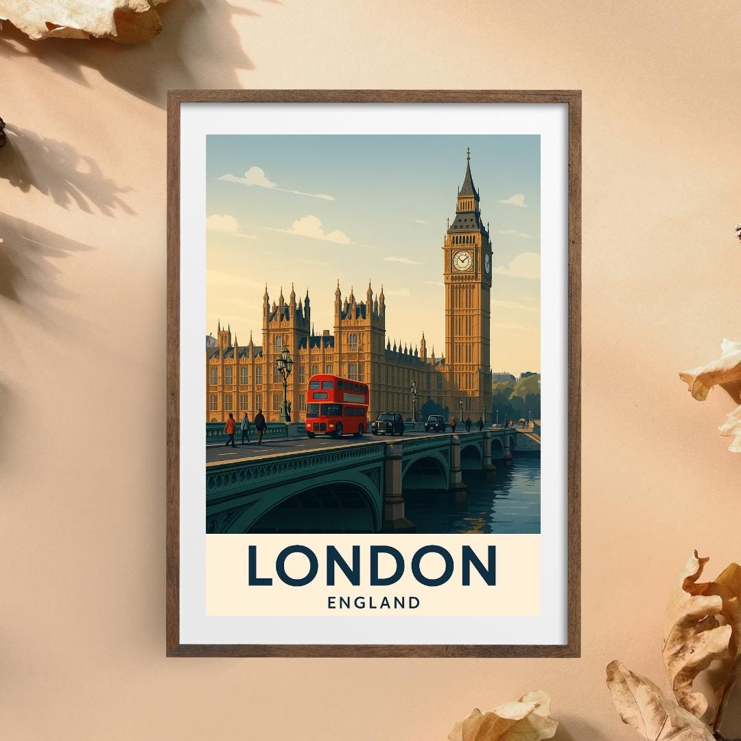 London Print, London Wall Art, England Wall Art, London Travel Print, Britain, Wedding Gift, Birthday Present, Travel Decor, Travel Wall Art