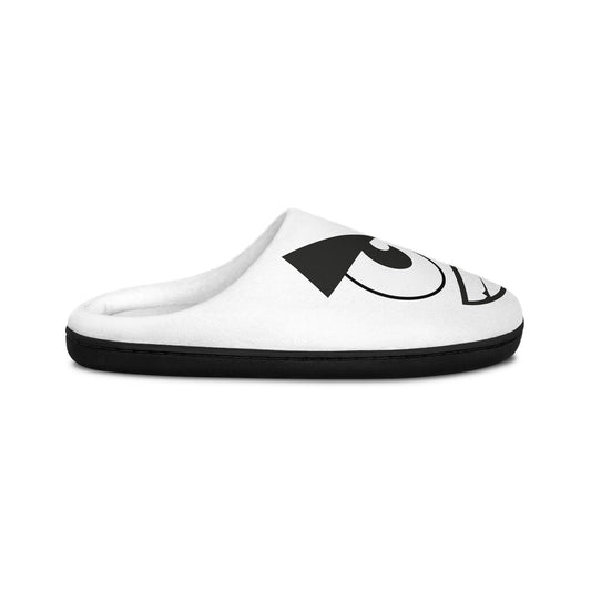 Funny Eyes Slippers: Quirky Flannel Fleece House Shoes