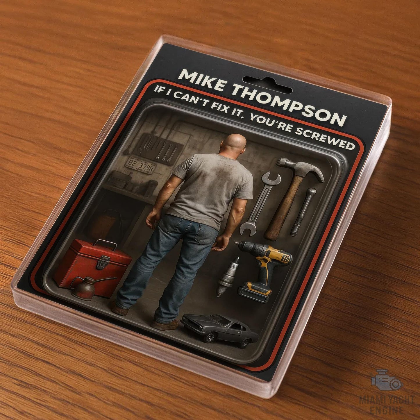 Custom Name If Dad Can’t Fix It, No One Can Acrylic Block Plaque, Dad's Workshop Tools Acrylic Block Plaque, Father’s Day Gift For Handy Dad