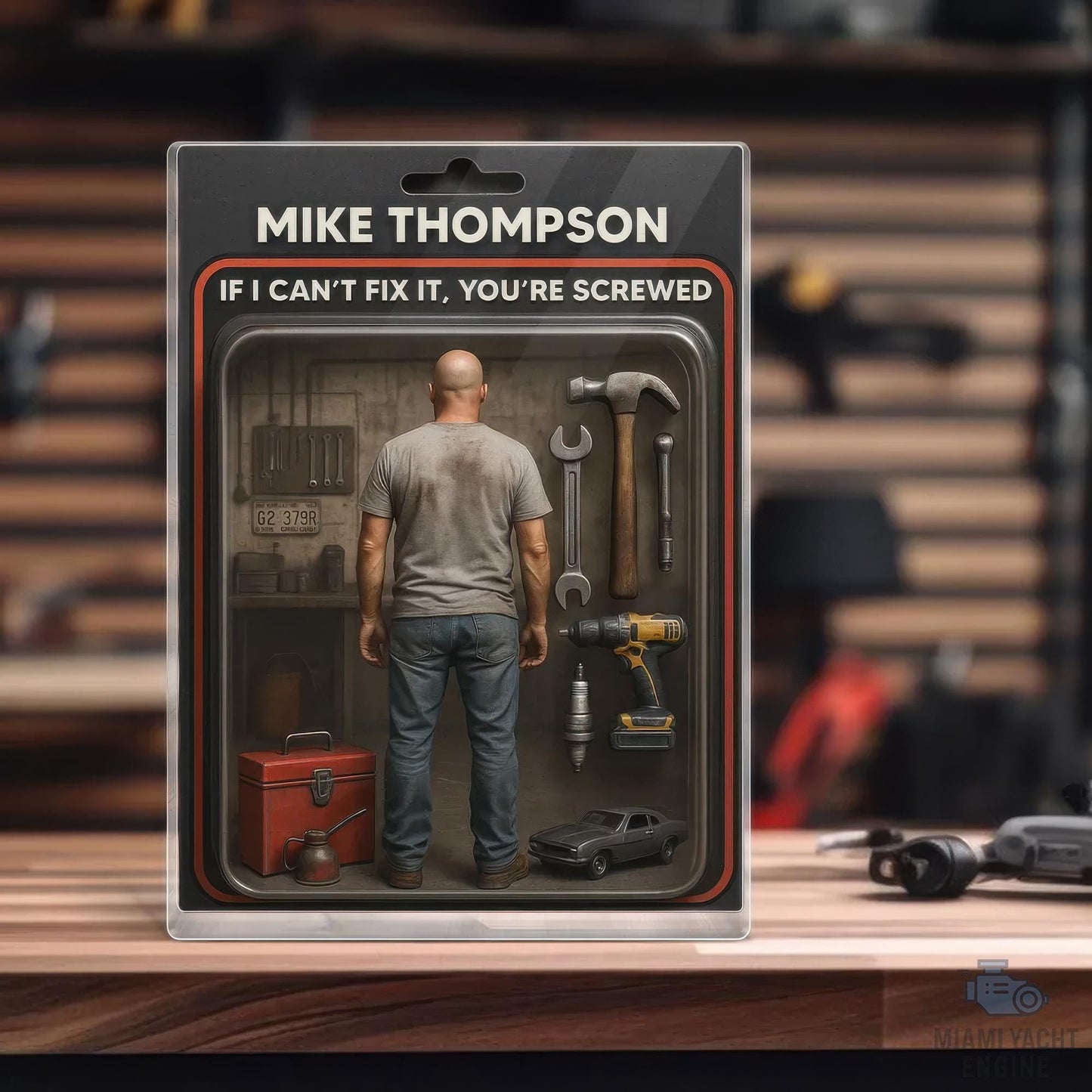Custom Name If Dad Can’t Fix It, No One Can Acrylic Block Plaque, Dad's Workshop Tools Acrylic Block Plaque, Father’s Day Gift For Handy Dad