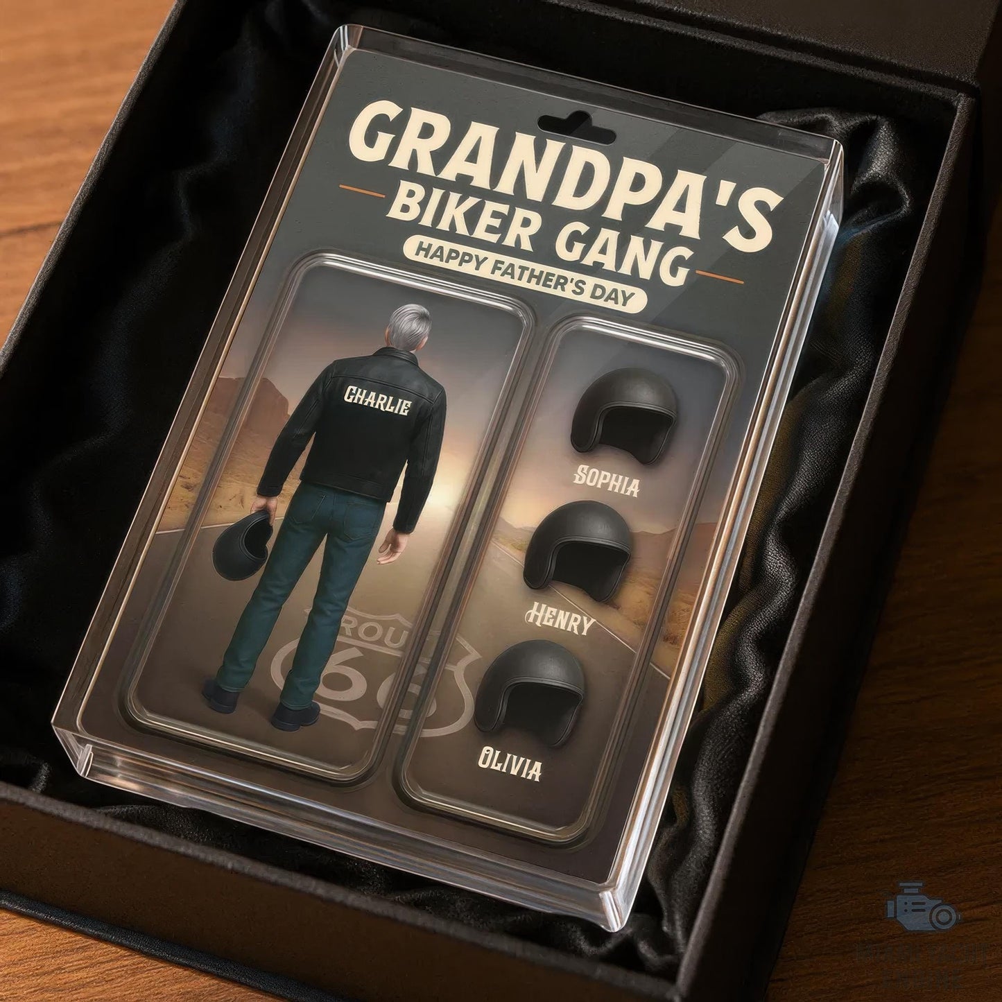 Custom Name Daddy's Biker Gang Acrylic Block Plaque, Motorcycle Rider Dad Acrylic Block Plaque, Father's Day Gift For Dad, Gift For Husband
