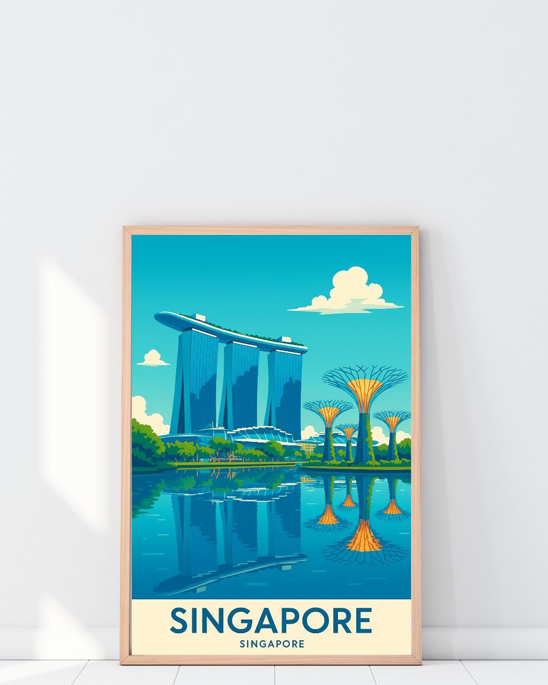 Singapore Print, Singapore Wall Art, Singapore Travel Print, Birthday Present, Wedding Gift, Travel Decor, Travel Wall Art, Japan Print