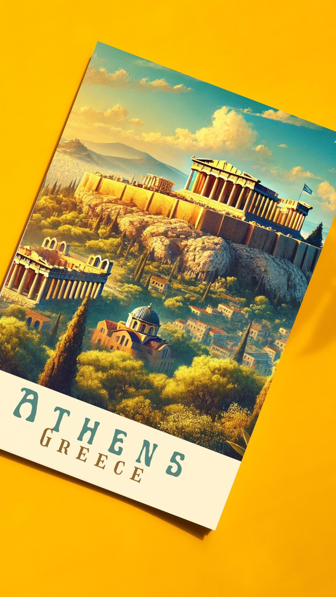 Athens Print, Greece Wall Art, Athens Wall Art, Athens Travel Print, Greece, Birthday Present, Wedding Gift, Travel Decor, Travel Wall Art