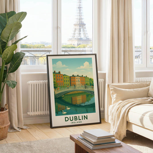 Dublin Poster, Ireland Wall Art, Dublin Wall Art, Dublin Print, Dublin Travel Print, Ireland, Wedding Gift, Birthday Present, Travel Decor