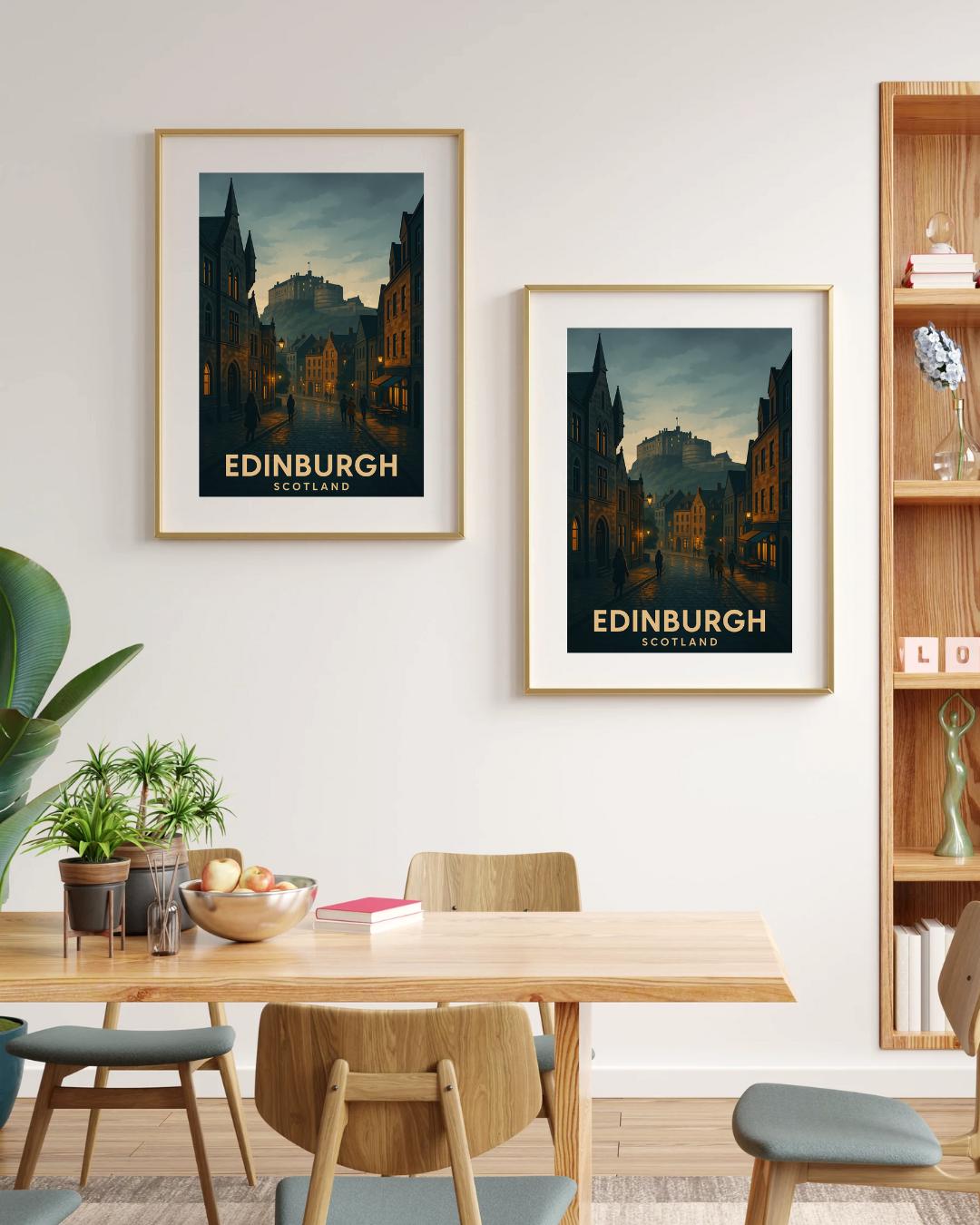 Edinburgh Print, Edinburgh Poster, Scotland Wall Art, Edinburgh Travel Print, Wedding Gift, Birthday Present, Travel Decor, Travel Wall Art