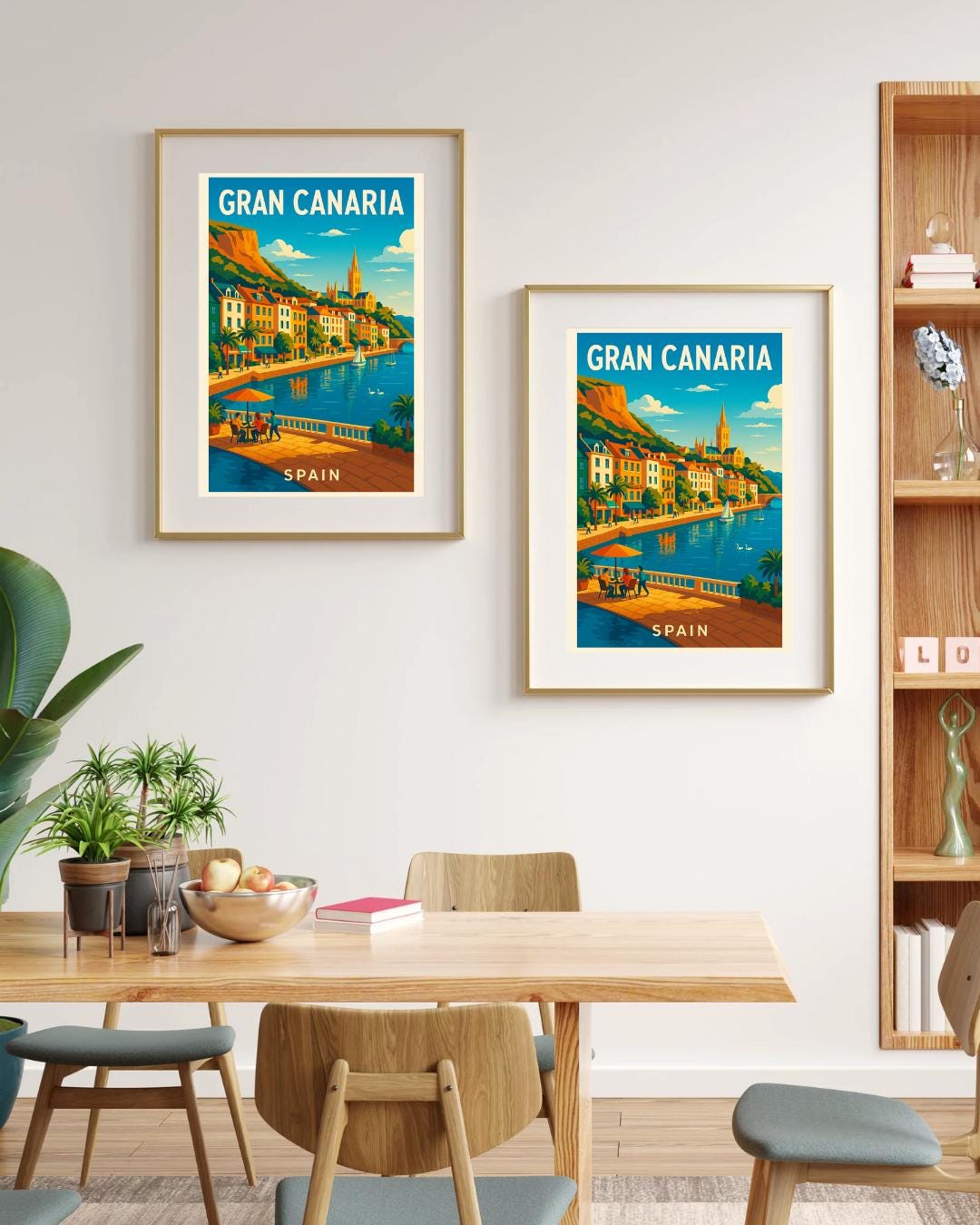 Gran Canaria Poster, Gran Canaria Wall Art, Spain Wall Art, Gran Canaria Travel Print, Wedding Gift, Birthday Present, Travel Decor, Holiday