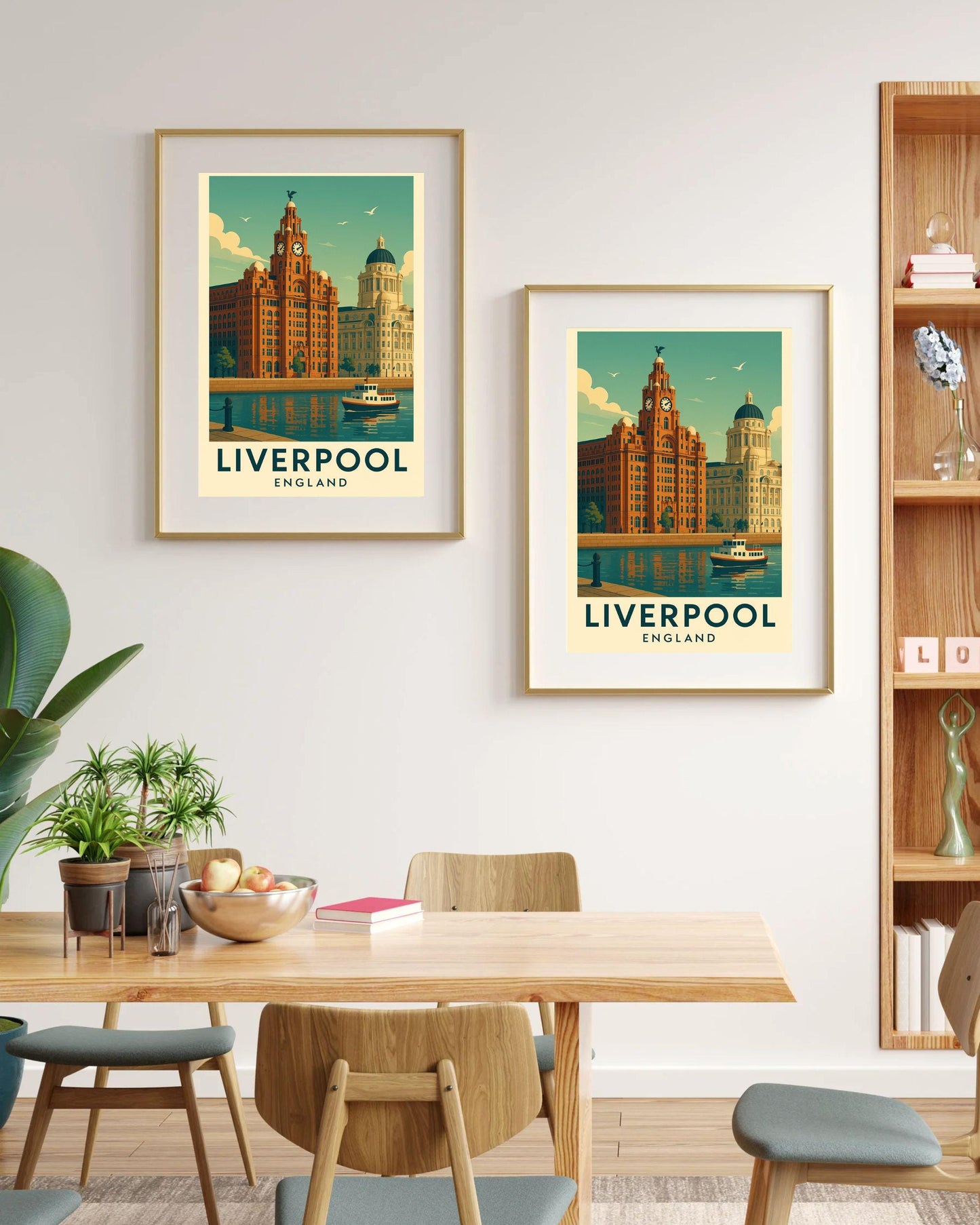 Liverpool Poster Wall Art, Liverpool Travel Print, Britain Wall Art, Wedding & Birthday Gift, Travel Home Decor, UK Modern Cityscape Artwork
