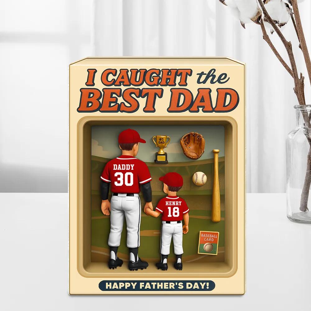 Baseball Dad And Kids Trading Card Style, Trading Card or Toy Box Style with Kids, Fun Father’s Day Gift & Keepsake for the No1 Dad