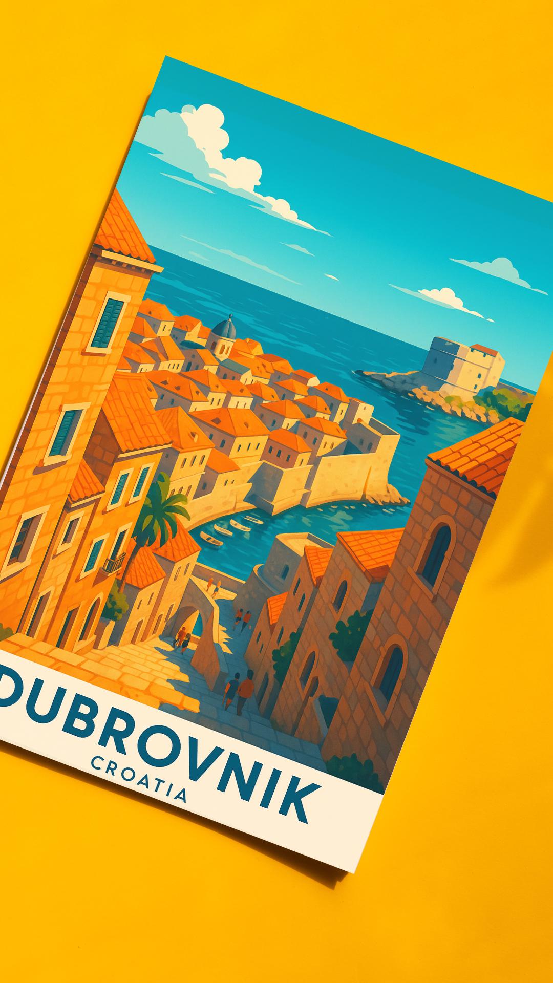 Dubrovnik Print, Dubrovnik Wall Art, Croatia Wall Art, Dubrovnik Travel Print, Wedding Gift, Birthday Present, Travel Decor, Travel Wall Art