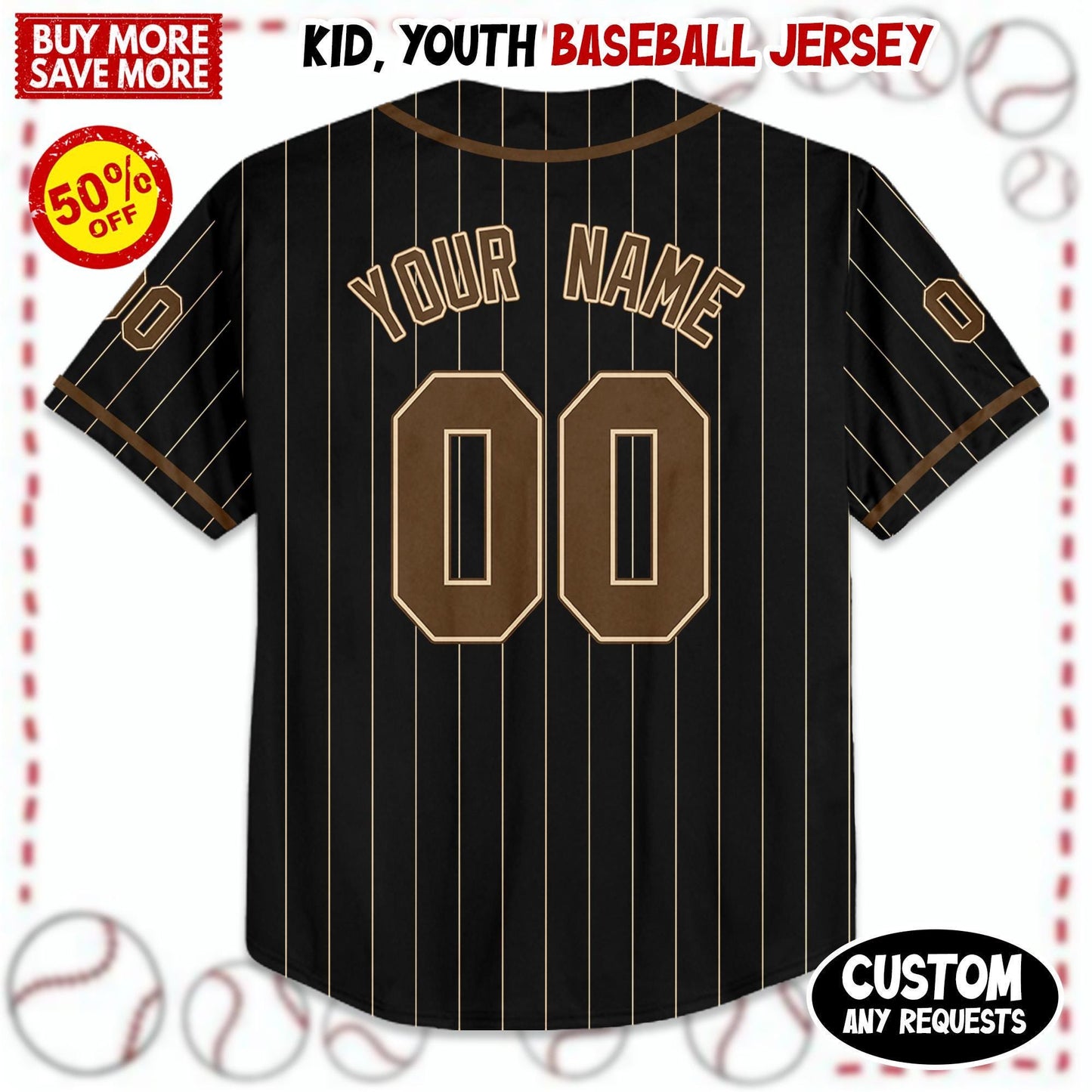 Custom Brown Baseball Jersey, Custom Summer Tour 2025 Jersey, Wedding Jerseys, Baseball Shirt for Fans of All Ages, Vintage Jersey