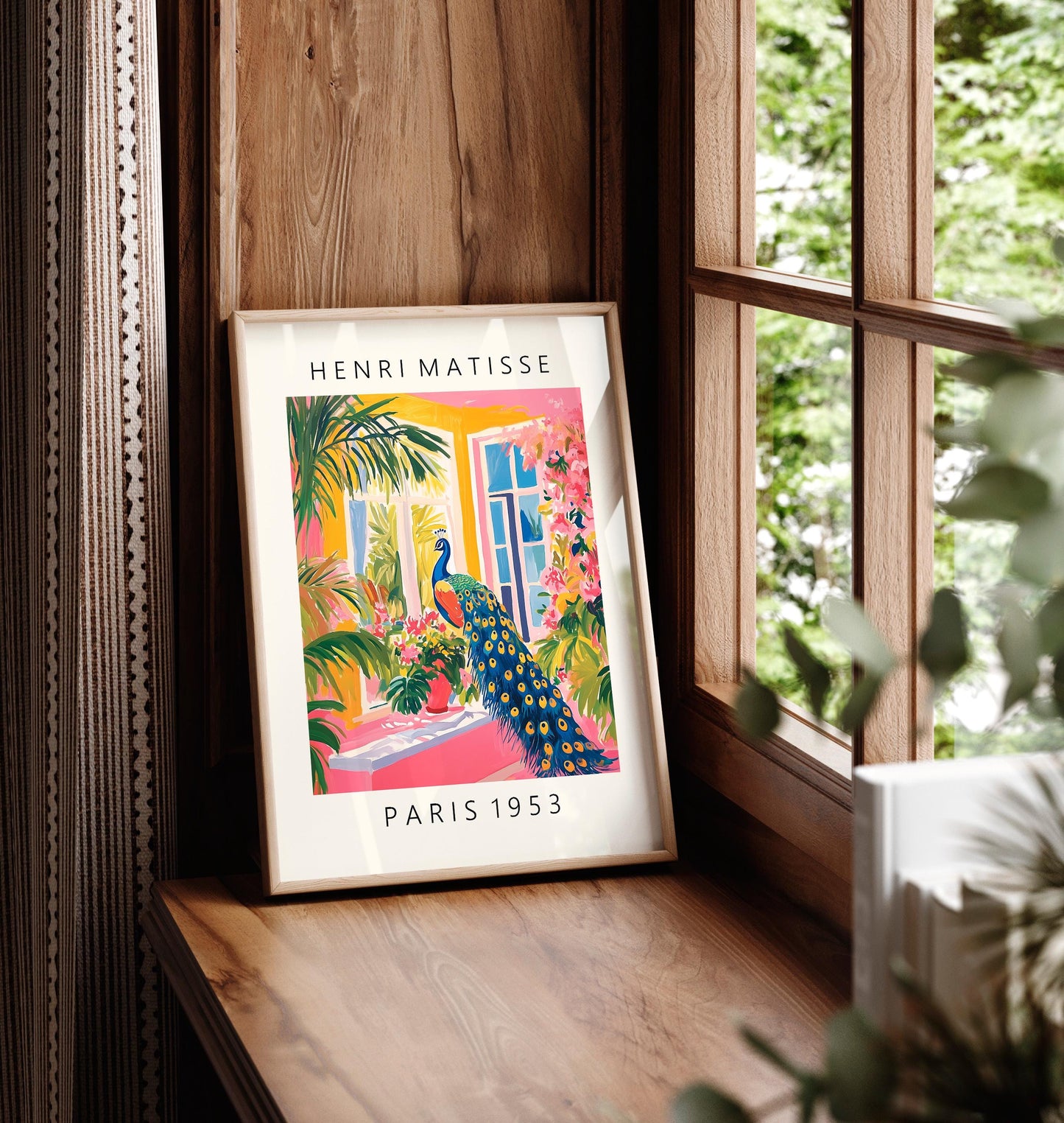 Matisse Inspired Peacock Art Print: Modern Gallery Wall Decor