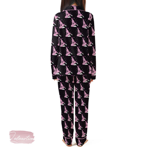 Ass Of A Killer Bella Set – Pink Pin-Up Pajama Shorts | Retro Diva Sleepwear | Sassy Sexy Lounge Gift