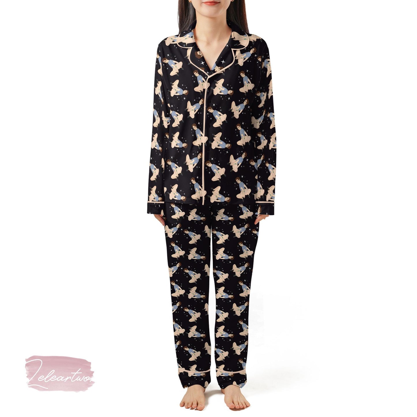 The Ass Of A Killer Bella Set – Spicy Pin-Up Pajama Shorts | Retro Star Nightwear | Sassy Fandom Lounge Gift