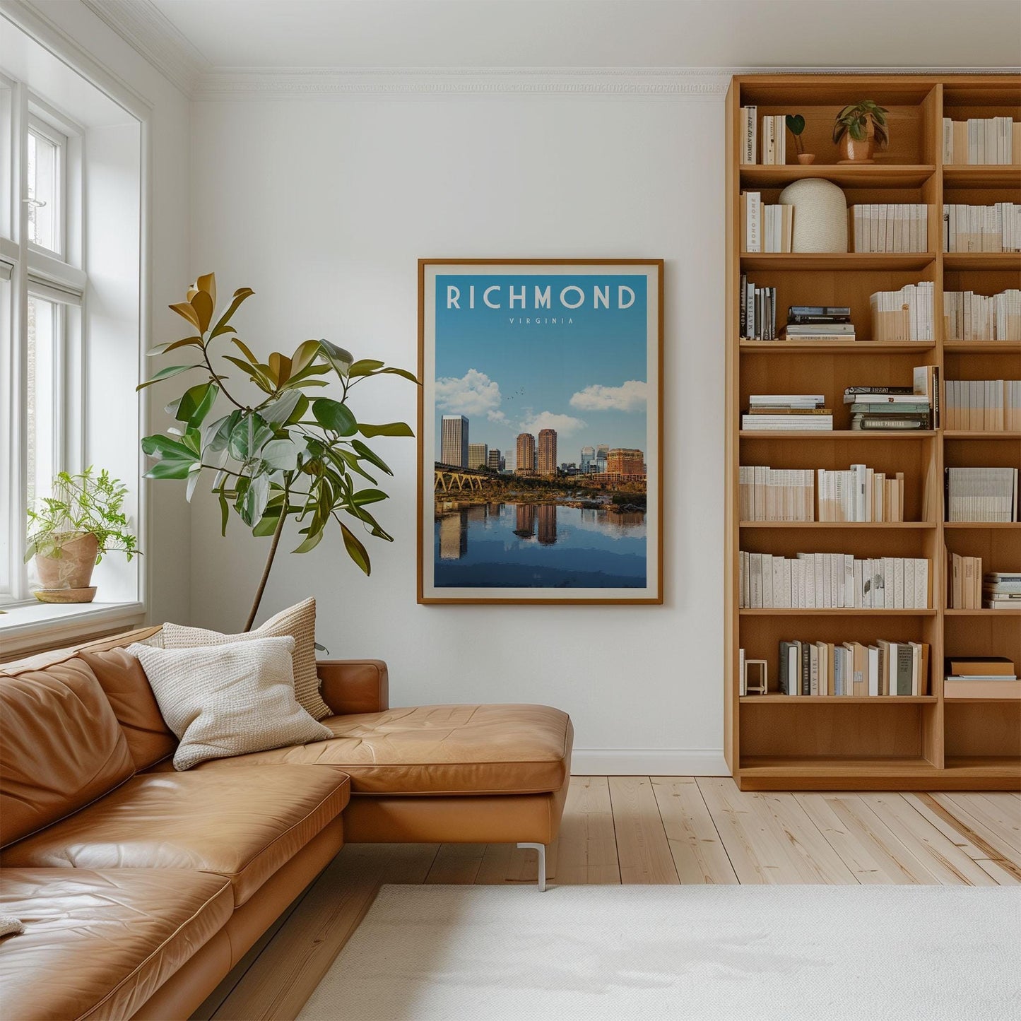 Richmond Virginia Print, Richmond Skyline Poster, Richmond Wall Art, Richmond Canvas, Richmond Map, Richmond Home Decor, Richmond Gift