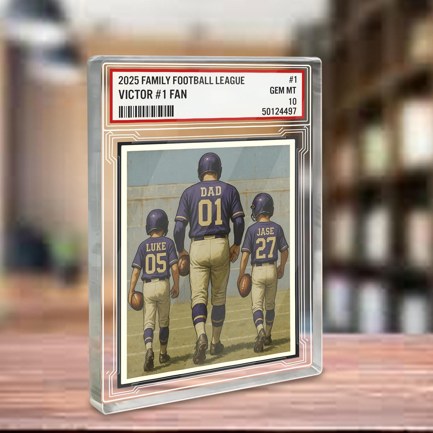 Personalized Baltimore Football Team Acrylic Block Display – Premium Collectible for Fans, Kids, Perfect Memorabilia for Football Season