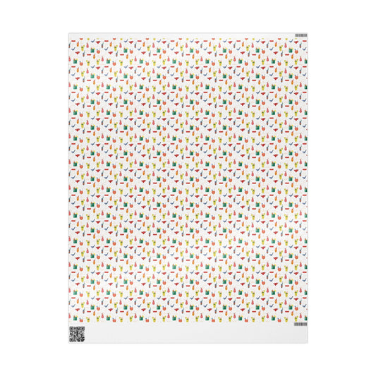 Summer Cocktail print martini Bachelorette Wrapping Paper Alcohol Gift Wrap Wine & Spirits Aperol spritz Party Italian Summer Beach Birthday