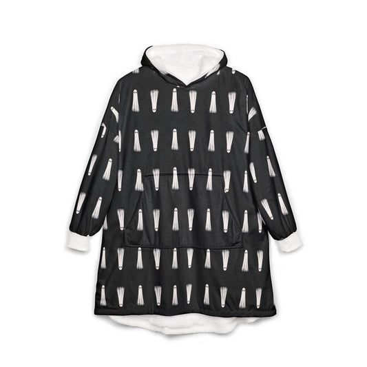 Spooky Ghost Hooded Blanket: Halloween Costume, Soft Polyester Fleece