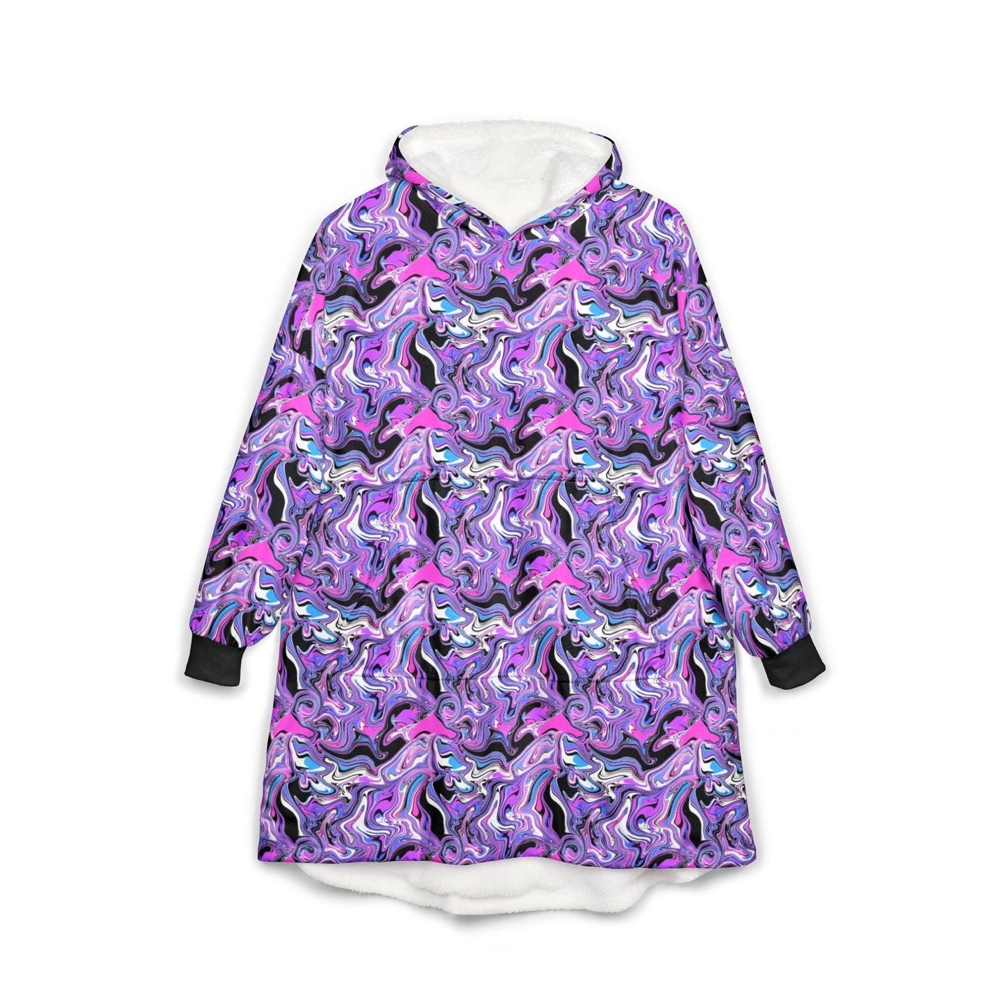 Psychedelic Mushroom Blanket Hoodie: Trippy Rave Festival Wear