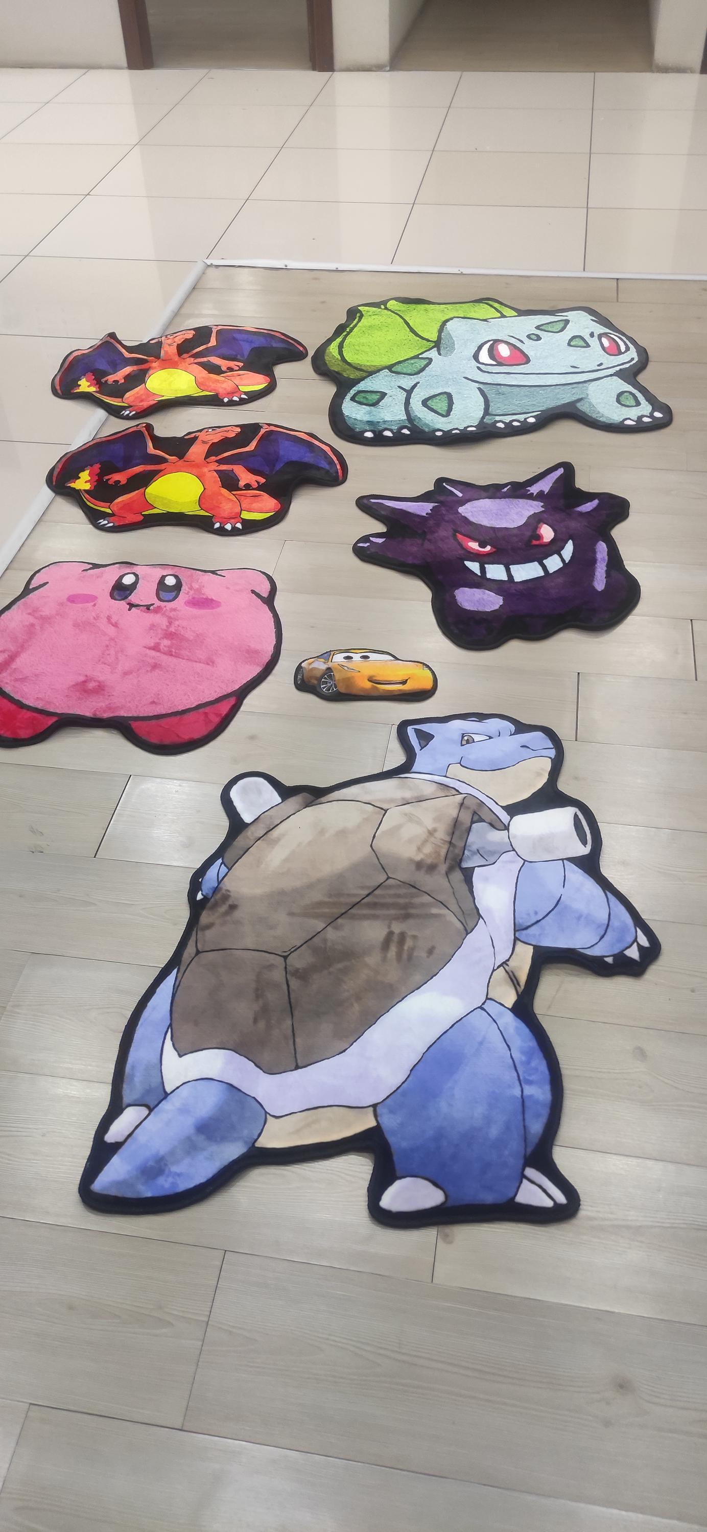 Kirby with knife rug, Sleeping Kirby Rug, Kirby rug,Kirby Rug,Girl Room Decor,Pink Room Decor,cute kirby rug,girl Room Decor, custom rug