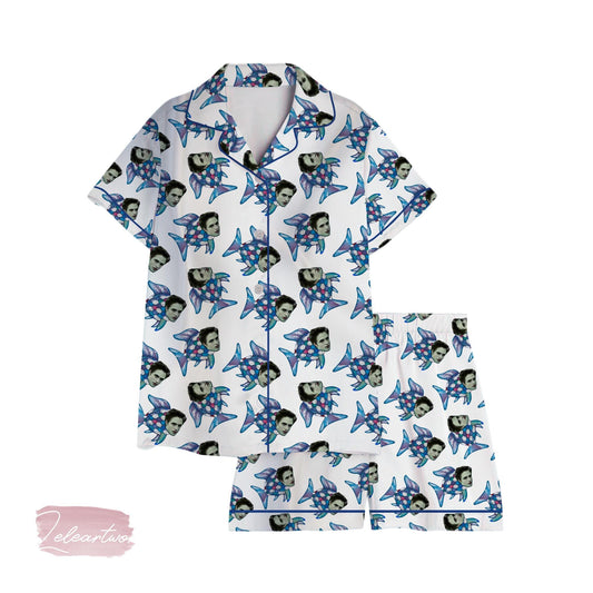 The Skin Of A Killer Bella Set – Funny Twilight Pajama Shorts | Edward Vampire Meme Sleepwear | Fandom Lounge Gift