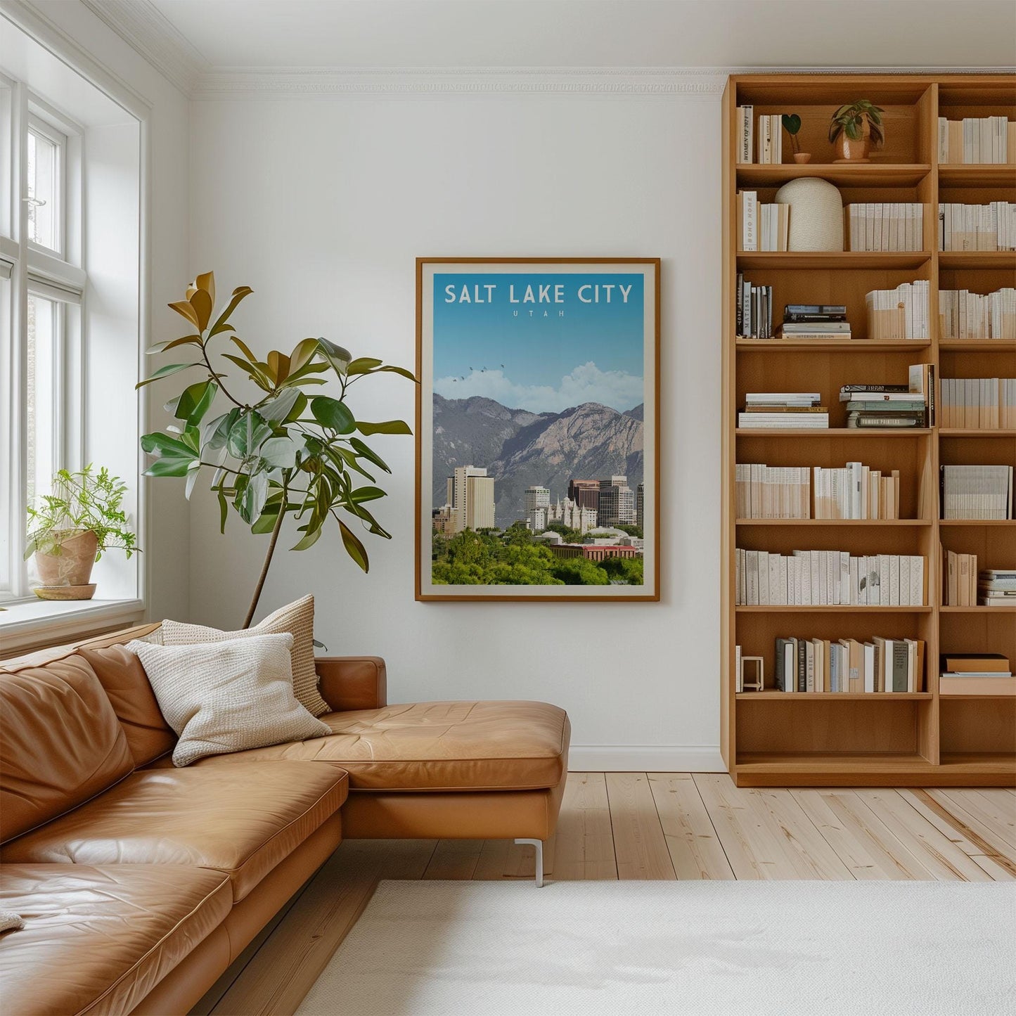 Salt Lake City Travel Poster, Salt Lake City Print, Salt Lake City Art, Utah Art Poster, SLC Wall Decor, Salt Lake Artwork, Salt Lake Gift