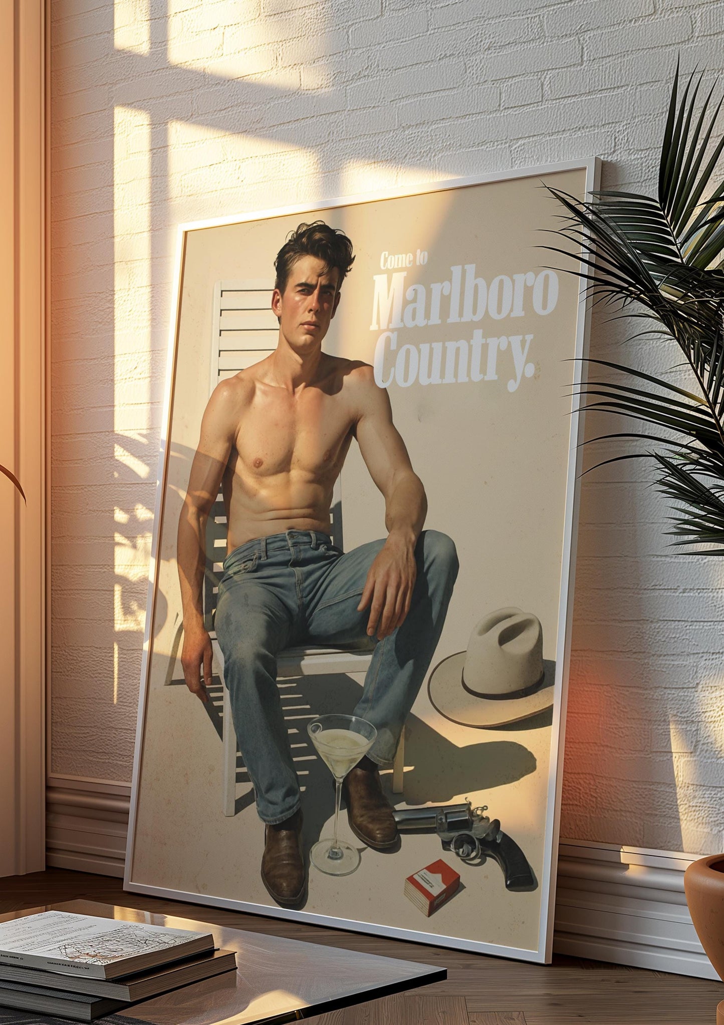 Vintage Cigarette Western Poster Print, Retro Marlboro Print, Tobacco Poster, vintage advertisment, cigarette poster marlboro, cigarette art