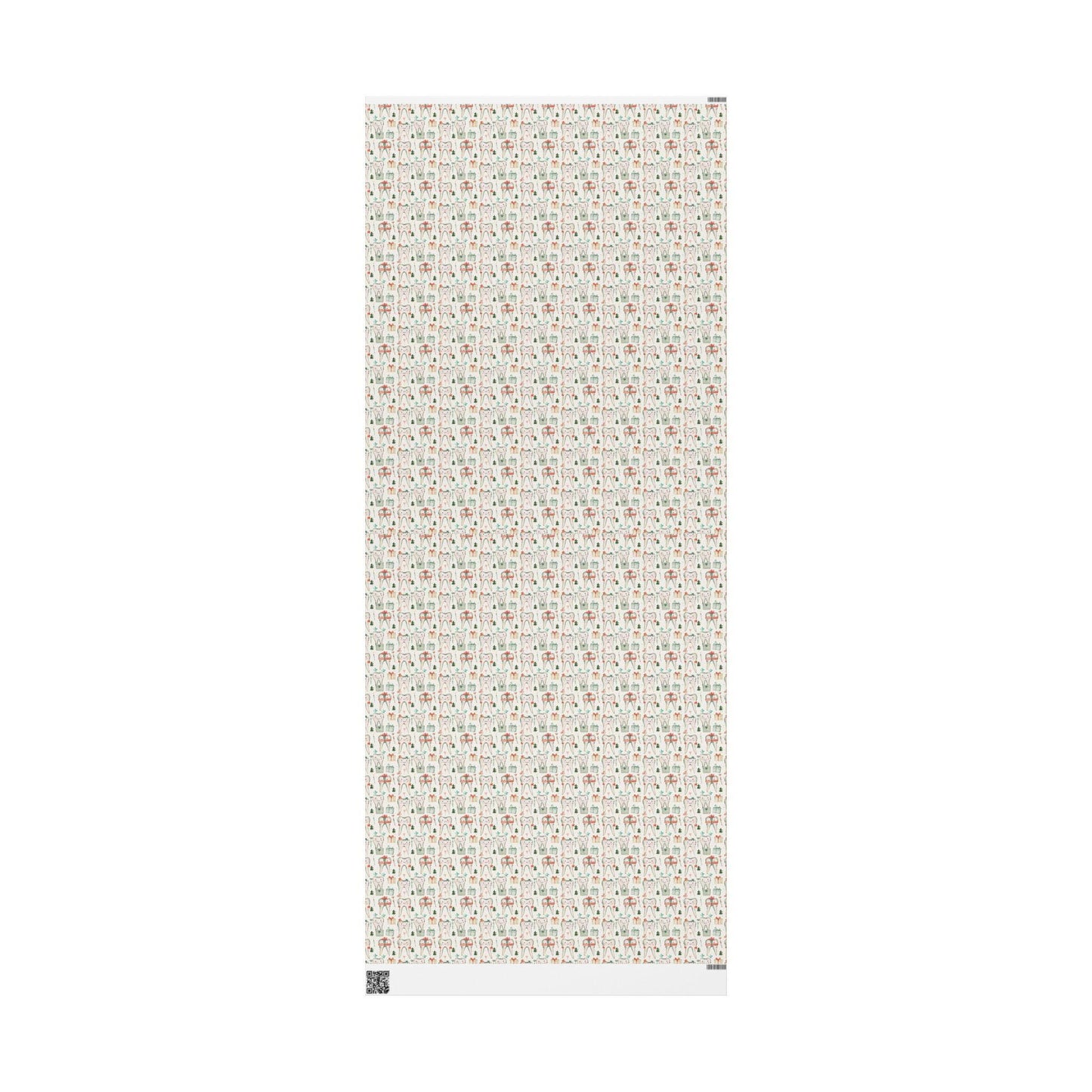 Dentist Gift Wrap, Minimal Tooth Pattern Paper, Dental Professional Gift Christmas Fun Gift Wrap for Dental Office Dentist and Hygienists