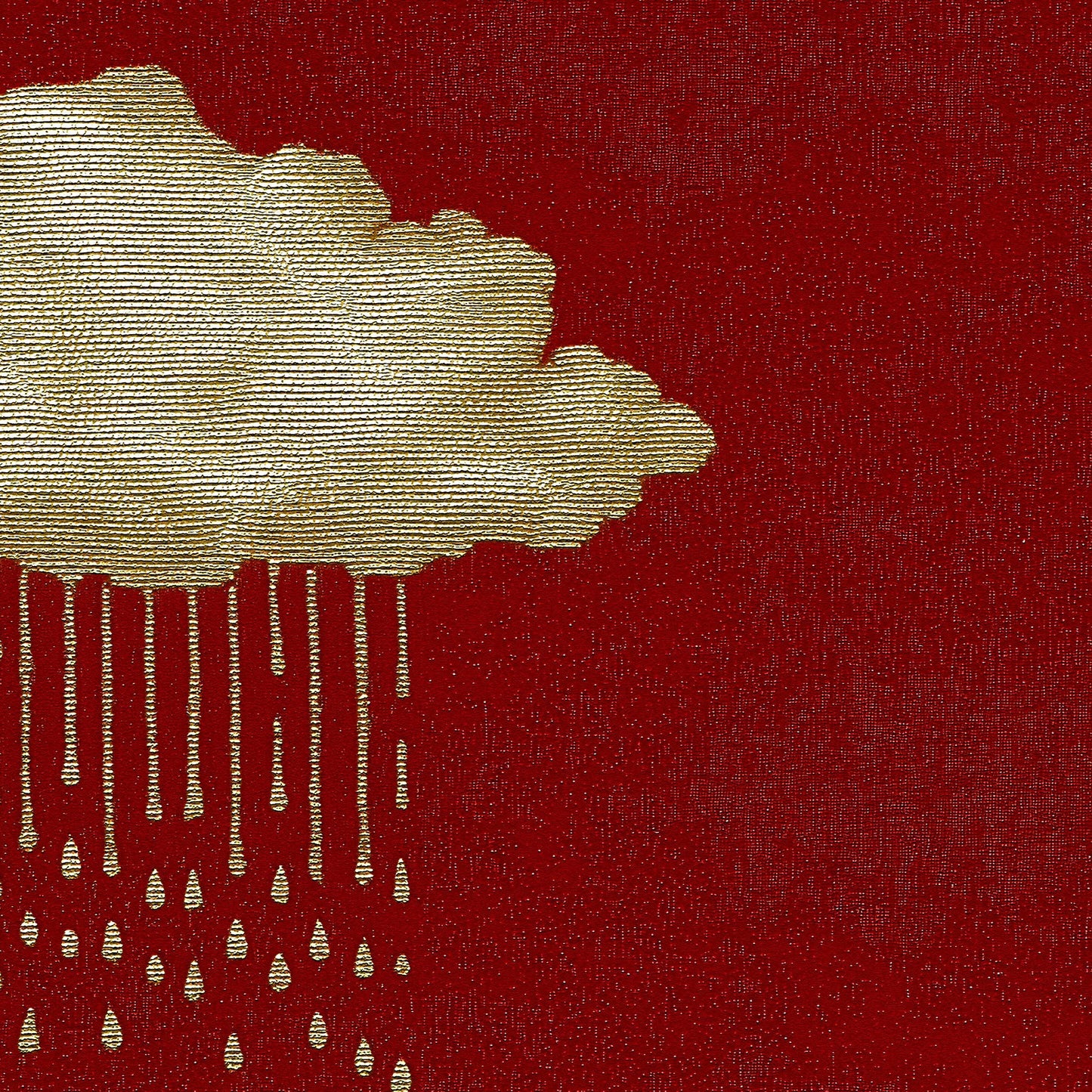 Minimalist Rain Cloud Poster, Moody Gothic Wall Art, Rustic Red Print, Dark Academia Decor, Cloud Aesthetic Artwork, Textured Artwork
