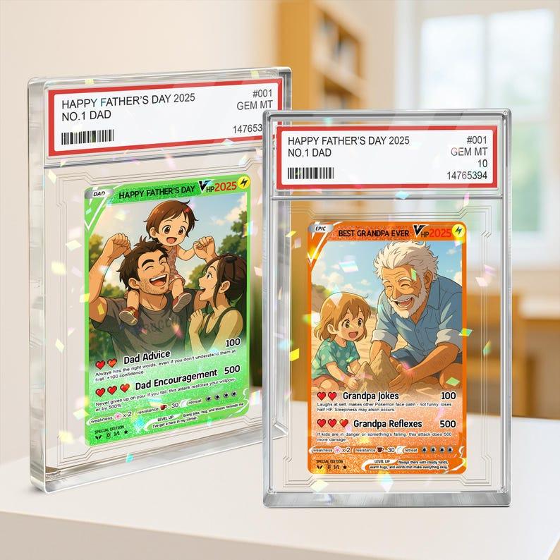 Personalized Photo Acrylic Block Plaque, Custom Photo Anime Acrylic Block, Custom Photo Block, Family Plaque, Anime Style Acrylic Block