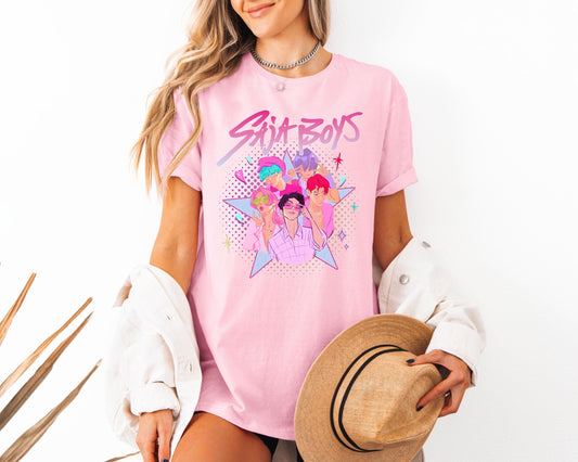 Saja Boys Boy Band Shirt, Kpop Demon Hunters Movie Shirt, Bootleg Retro Movie Shirt, Demon Hunters Merch Shirt, Kpop Saja Boys Shirt