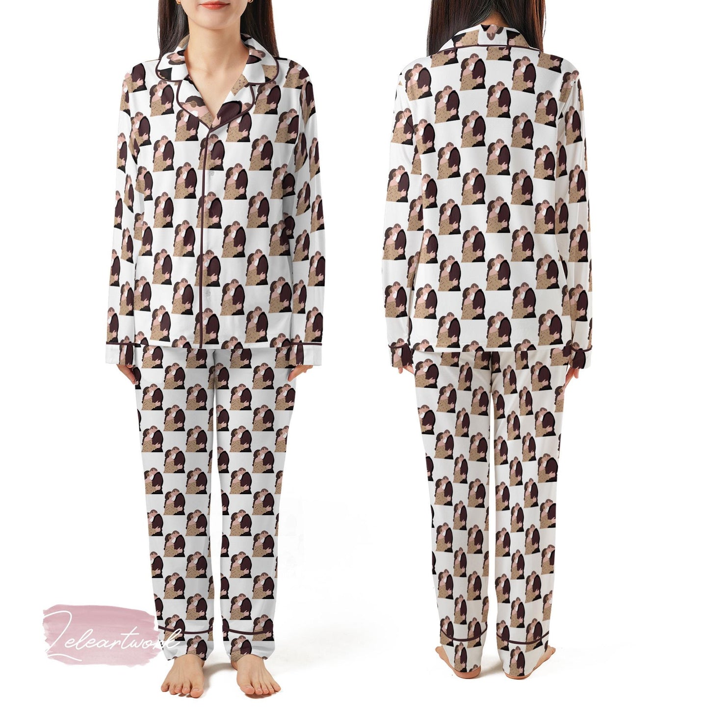 Anakin and Padme Pajama Set – Star Couple Short Sleeve Sleepwear, Soft Star-Inspired Loungewear Gift for Fans