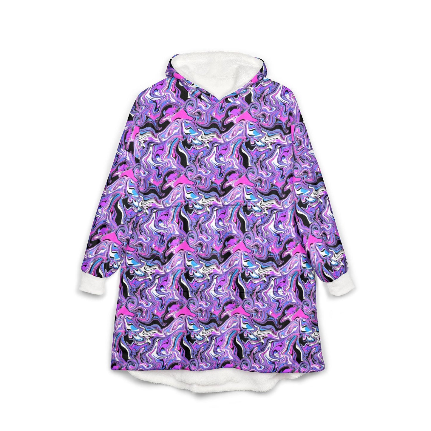 Psychedelic Mushroom Blanket Hoodie: Trippy Rave Festival Wear