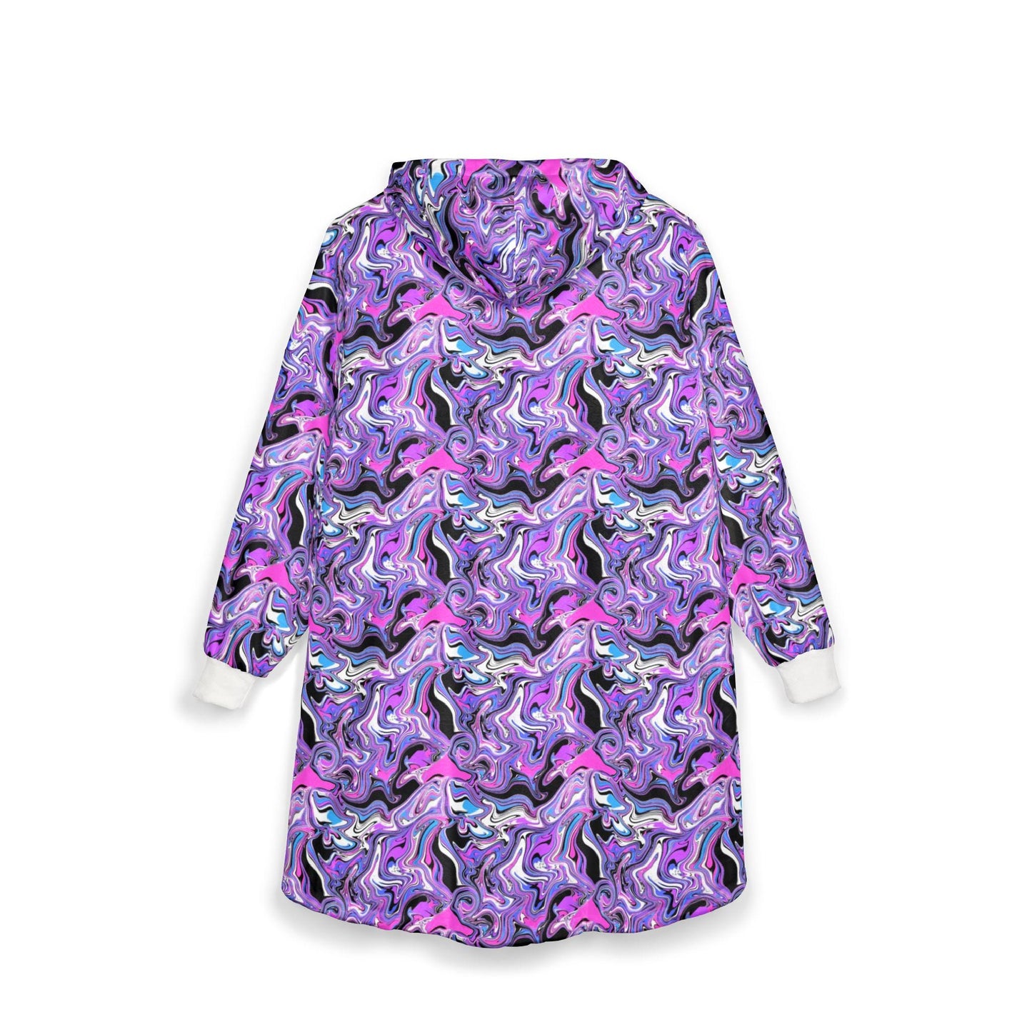 Psychedelic Mushroom Blanket Hoodie: Trippy Rave Festival Wear