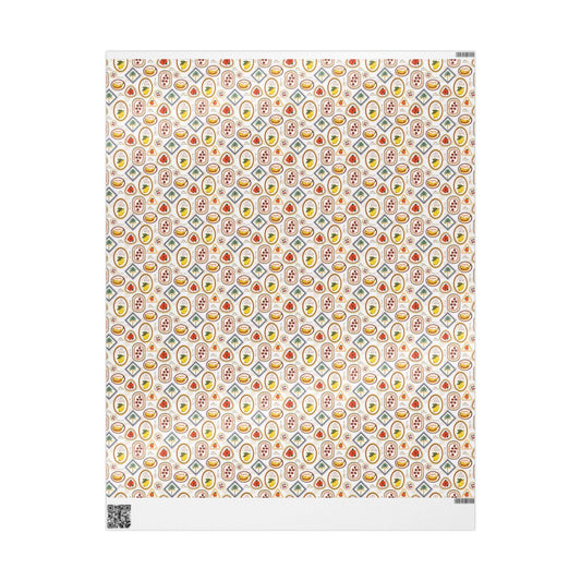 Vintage Tropical Coastal Wrapping Paper Hibiscus Palms Lemons for Beach Birthday Bachelorette Summer Hawaii Wedding Gift Wrap Island Theme