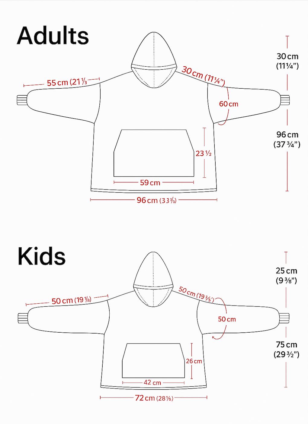 Horror Blanket Hoodie – Oversized Sherpa Hoodie unisex for Adults &Kids