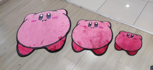 Kirby with knife rug, Sleeping Kirby Rug, Kirby rug,Kirby Rug,Girl Room Decor,Pink Room Decor,cute kirby rug,girl Room Decor, custom rug