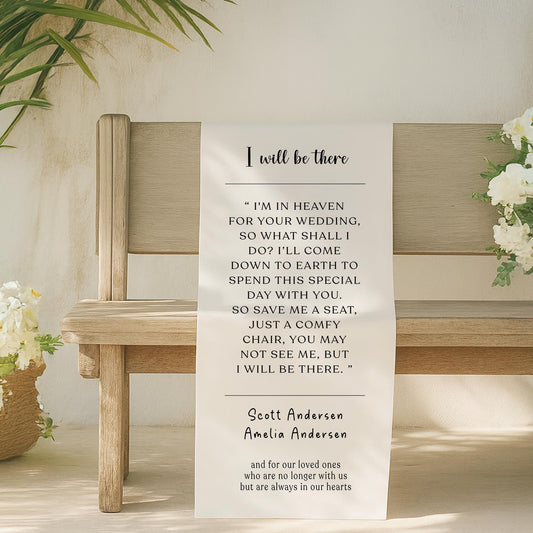 Custom memorial sign, Personalized memorial sign family memorial sign wedding sign memorial sign, Wedding Chair Banner