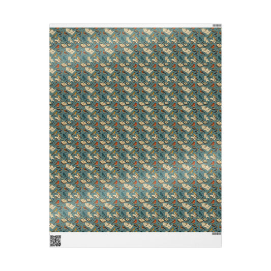 Owls Bird Watching Theme Gift Wrap for Outdoor Lovers, Wrapping Paper with Birds and Leaves, Perfect for Birdwatchers and Nature Gifts #10