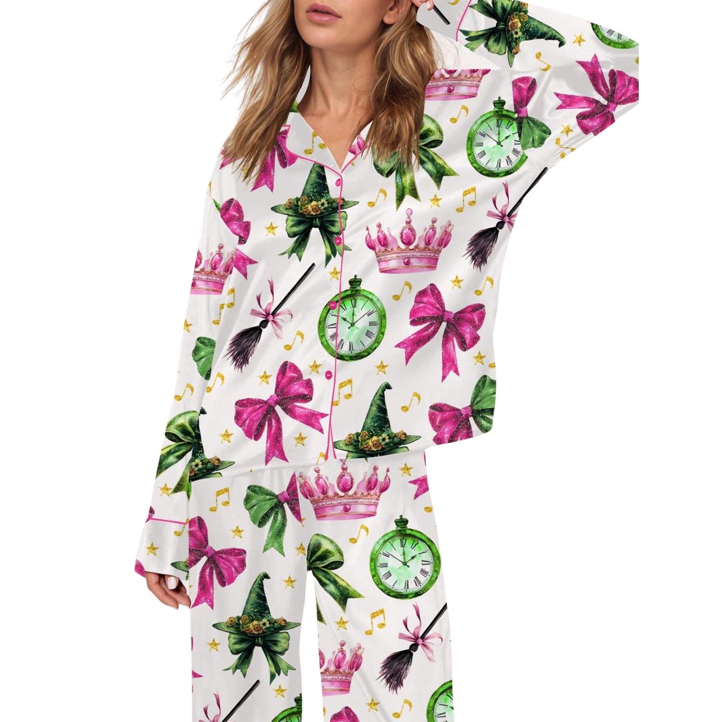 Coquette Wicked Satin Pajama Set For Women Pajamas Set