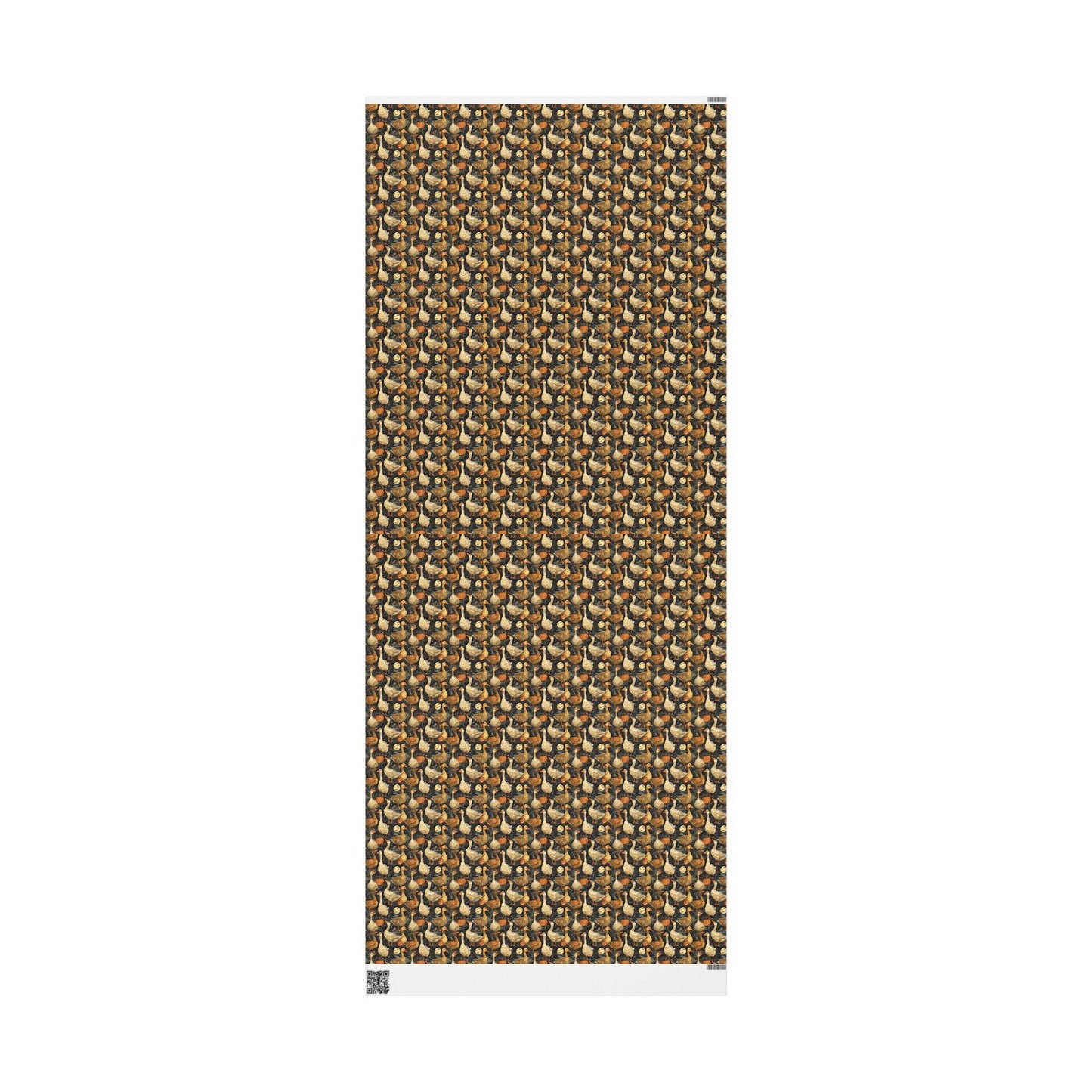 Halloween Goose Wrapping Paper for Autumn Birthdays | Rustic Fall Themed Gift Wrap for Kids, Friends & Family