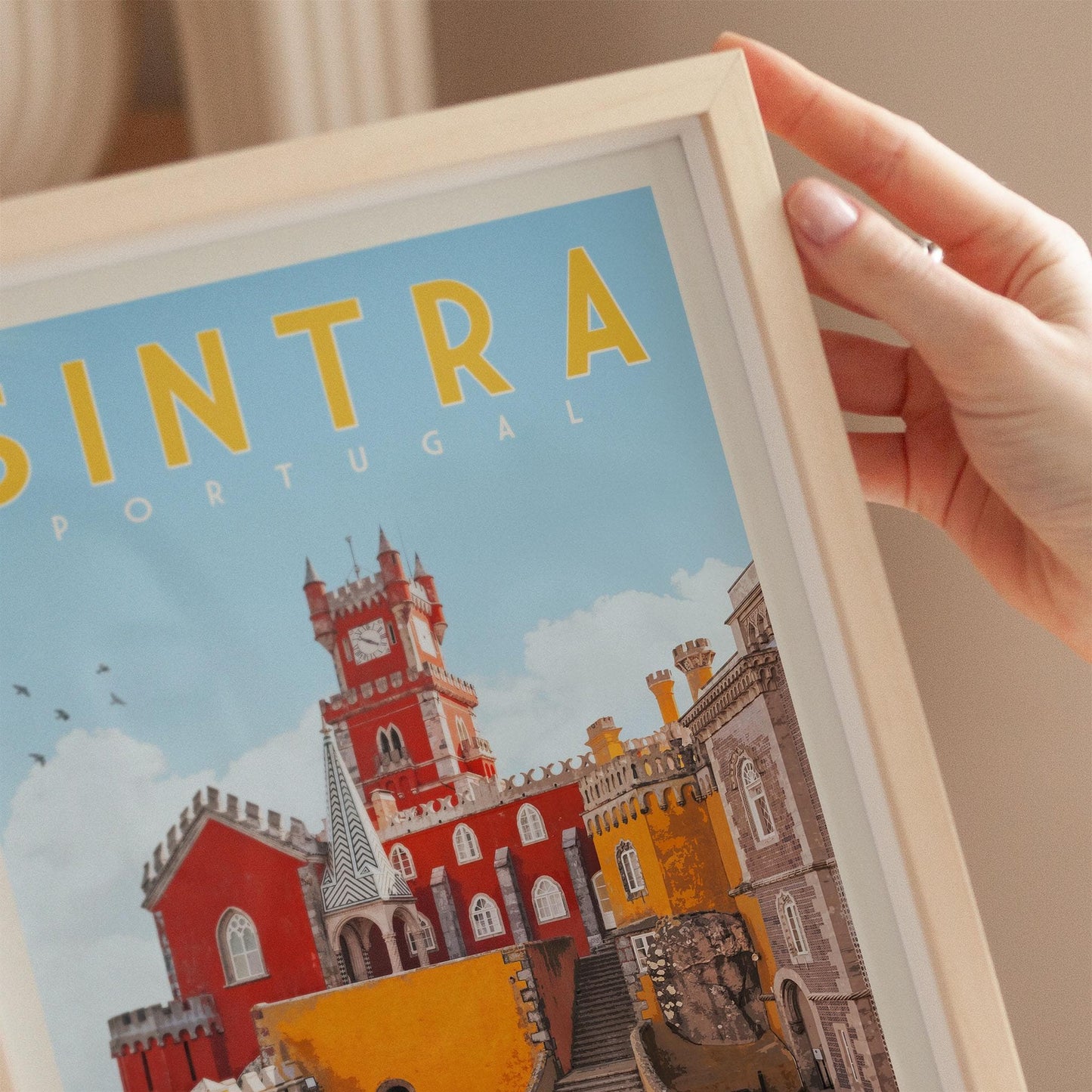 Sintra Portugal Print, Large Wall Art Portugal, Portugal Gift, Sintra Poster, Sintra Wall Art, Indie Room Decor, Living Room Wall Art