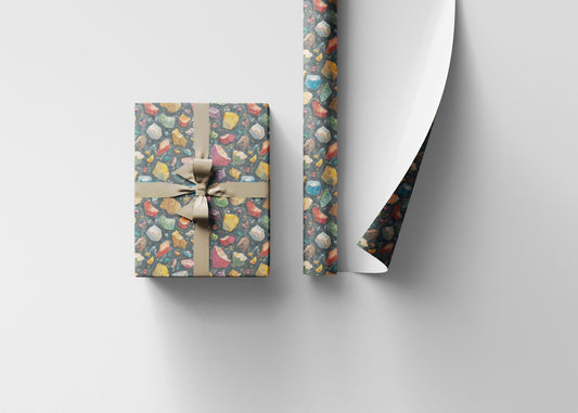 Mountain Climbing Wrapping Paper Roll, Outdoor Gift Wrap for Rock Climbers and Extreme Adventure Lovers #12