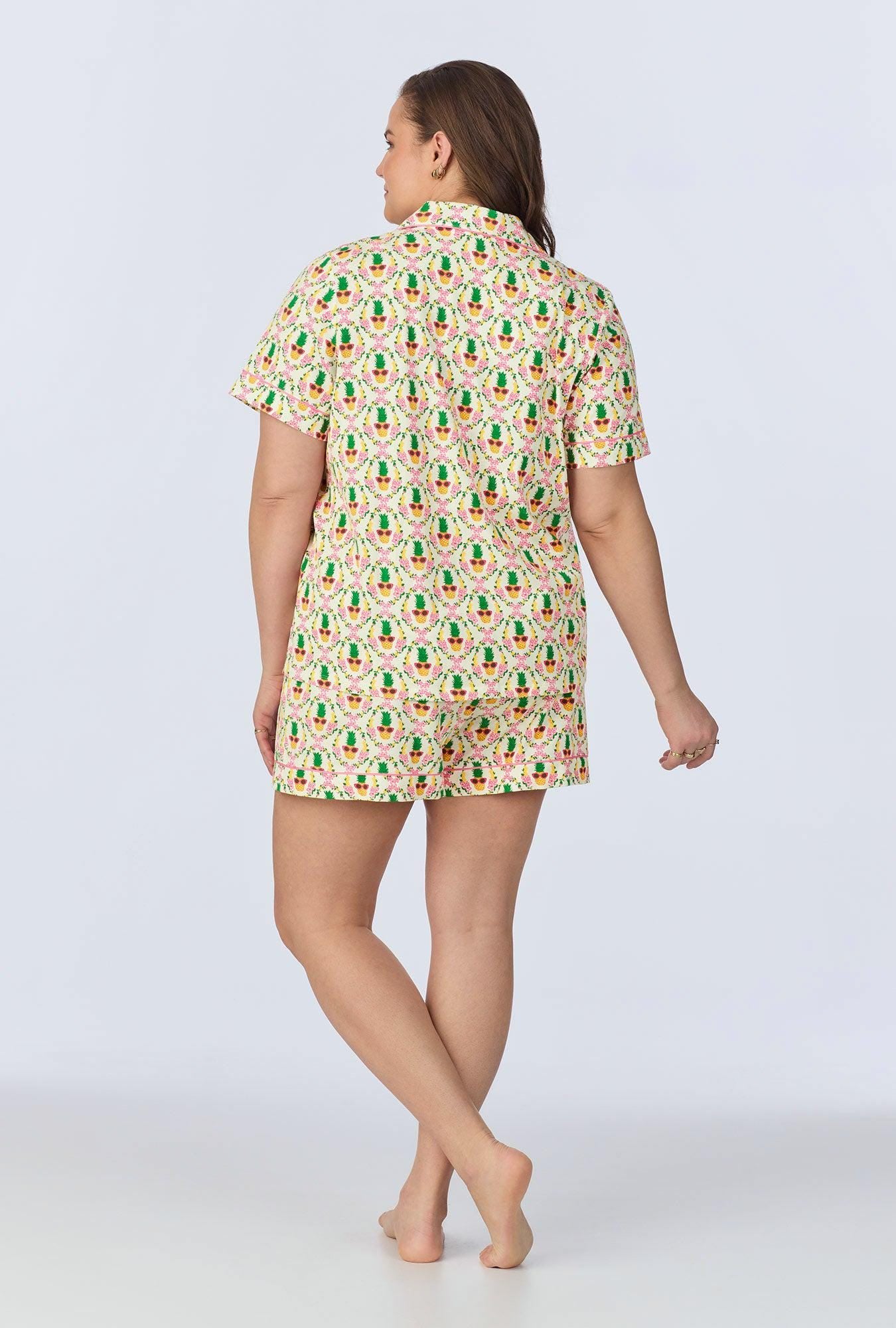 Short Sleeve Women’s Shorty Pajama Set – Stretch Jersey Pajamas Set