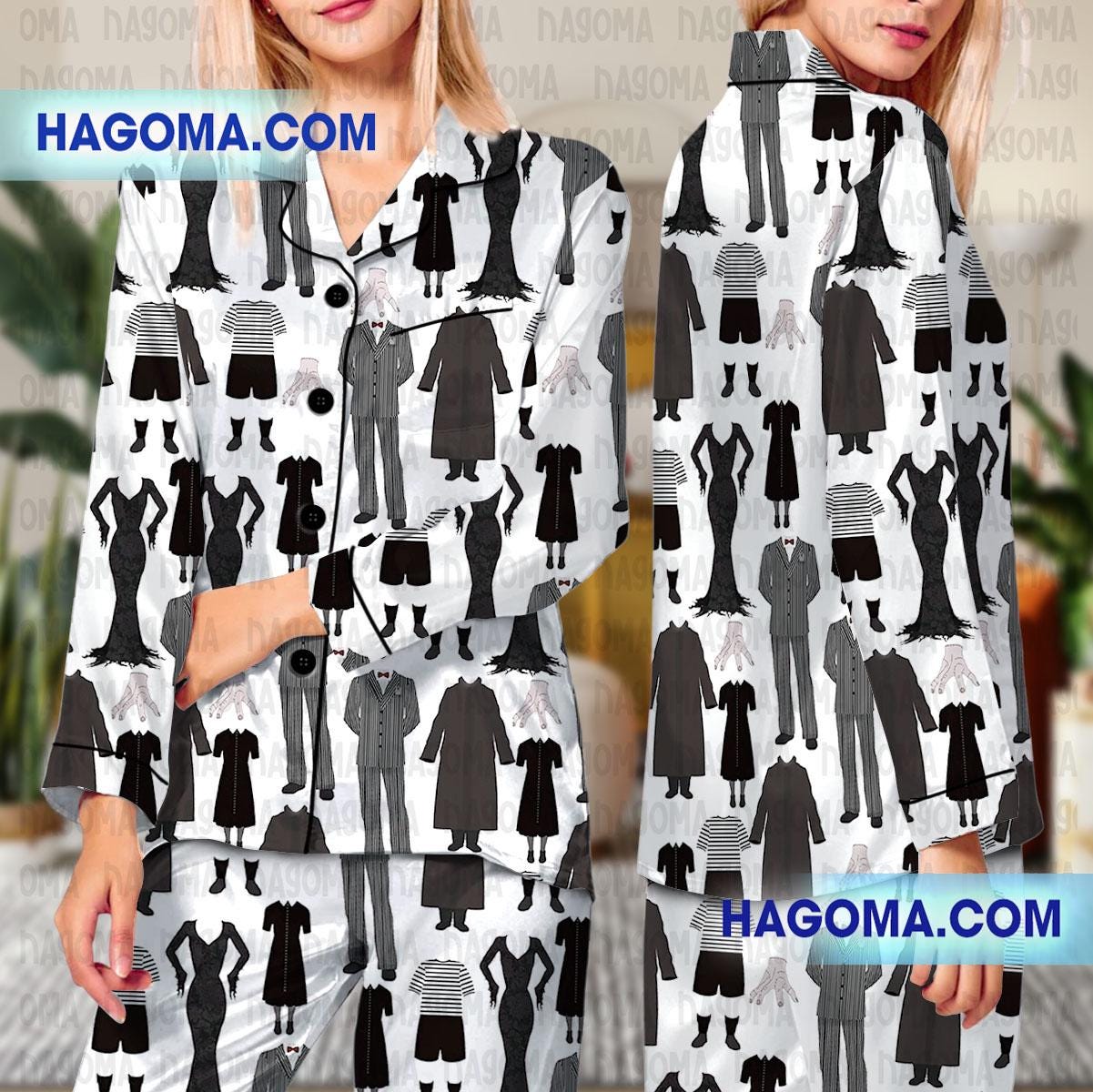 Wednesday Satin Pajamas Set Pajamas Set