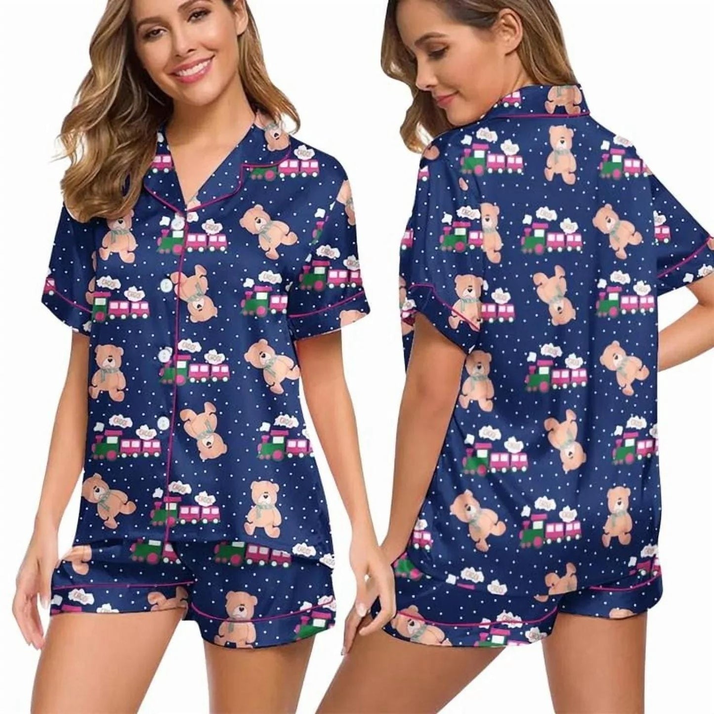 Kpop Demon Hunters Rumi Choo Choo Satin Pajamas Set, Rumi Kpop Demon Hunters Sleepwear Pajamas Set