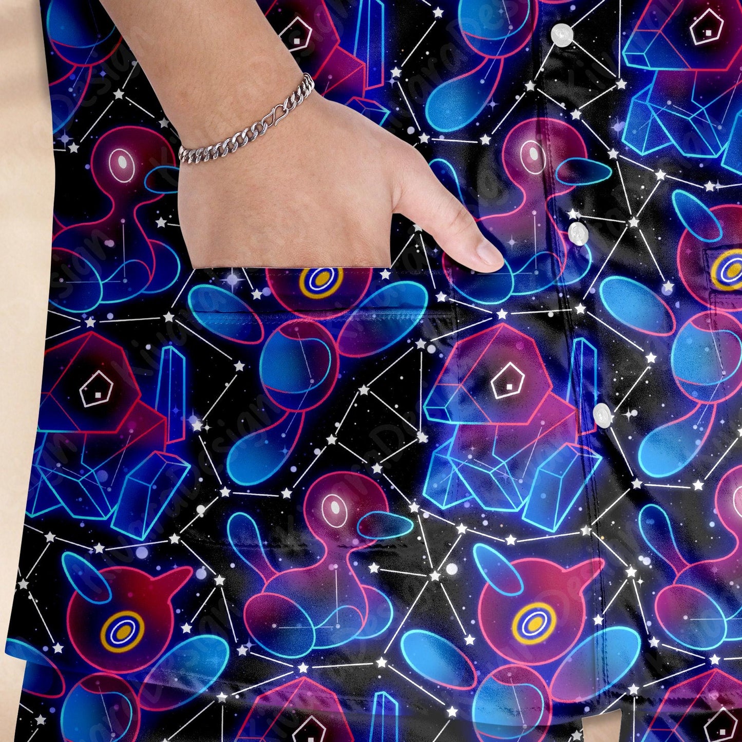 Prygon Mystic Pajama Set - Anime Cute Loungewear - Comfortable Video Game - Sleepwear for Fans