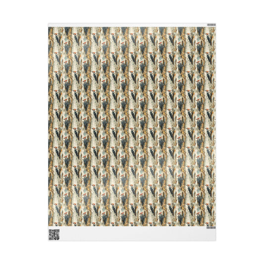Colorful Birds Gift Wrap Roll, Nature Themed Wrapping Paper for Bird Watchers and Forest Explorers #27
