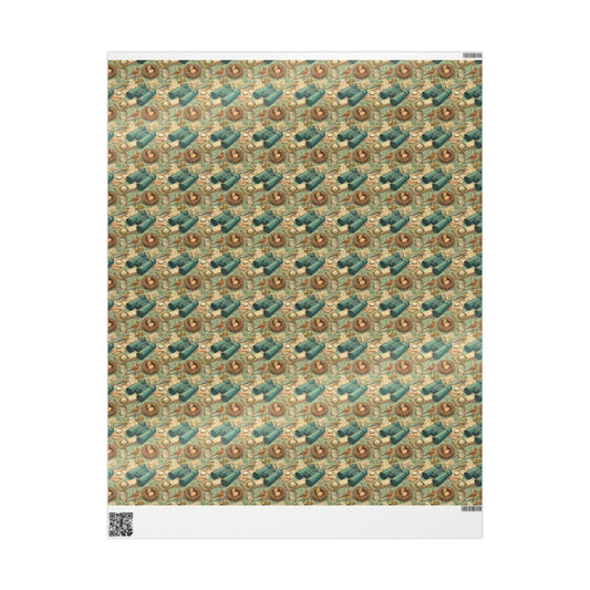 Bird Watching Wrapping Paper for Nature Lovers and Birders, Gift Wrap with Birds and Binoculars, Wildlife Inspired Gift Packaging #1
